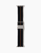 Apple Watch 錶帶 - 黑間橘傘帶