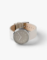 SMOKE GREEN OFFWHITE 40MM + 深藍色皮帶組合