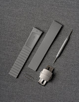 灰色 FKM 氟橡膠錶帶