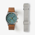MUS SOLAR C-02 BROWN 40MM + 灰色傘帶組合