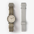 MUS-01 KHAKI P 40MM + 灰色傘帶組合