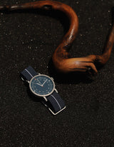 MUS-02 BROWN 40MM + 深藍色傘帶組合
