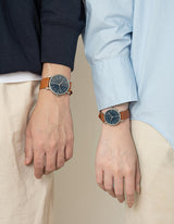 MUS-02 BROWN 34MM + 深藍色傘帶組合
