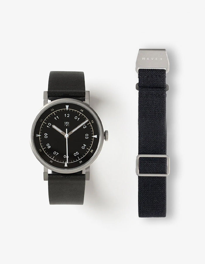 MUS-03 BLACK 40MM + 黑色傘帶組合