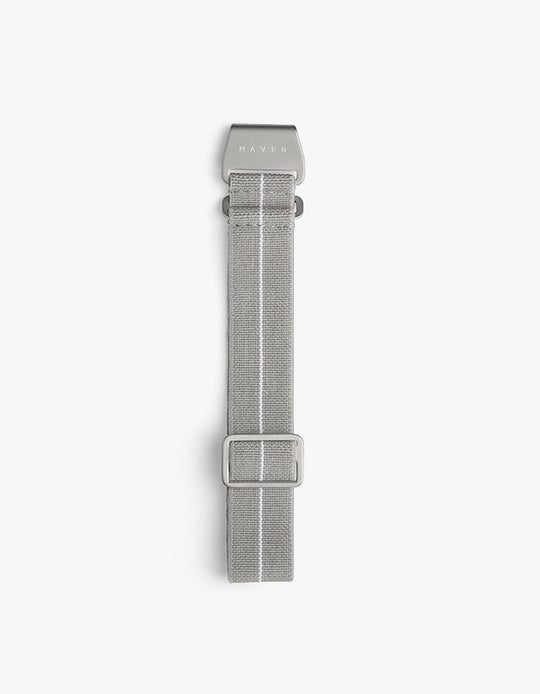 20mm 冷灰色間白傘帶