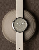 SMOKE GREEN OFFWHITE 34MM + 深藍色皮帶組合